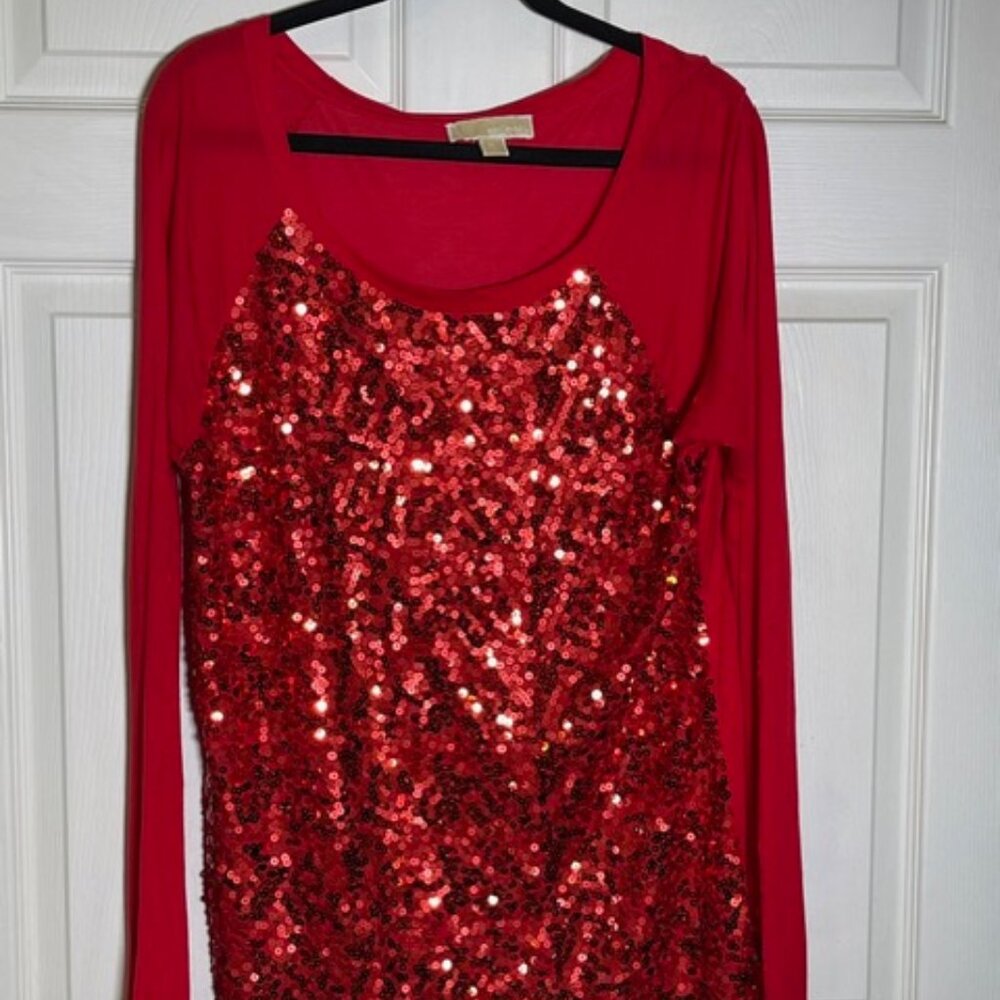 Michael Kors | Red Sequin Top